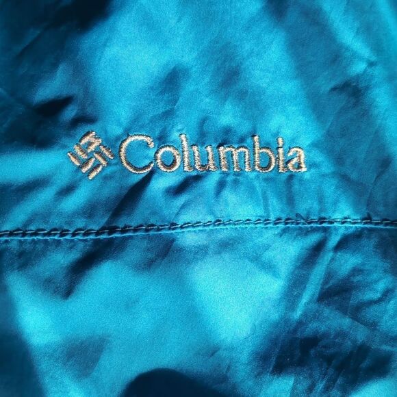 Columbia hooded waterproof windbreaker size s blue navy omnishield - Picture 5 of 12